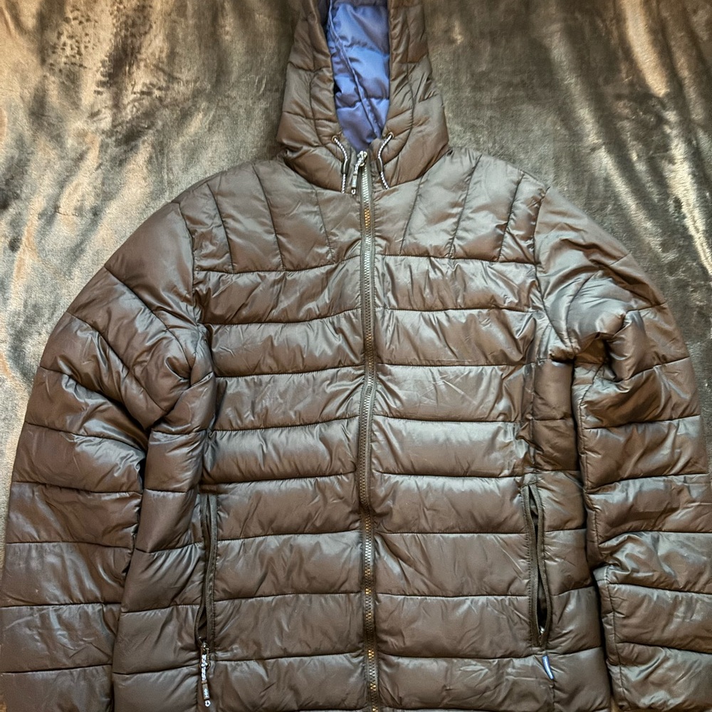 Black Hawke&Co Puffer Jacket with Hood